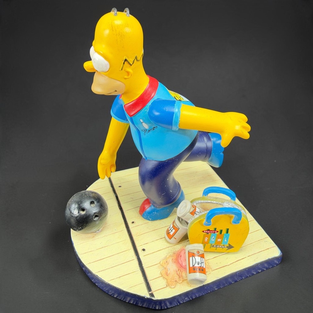 The Simpsons Spare Me Homer Bowling Sculpture Hamilton Collection 2002 0929A